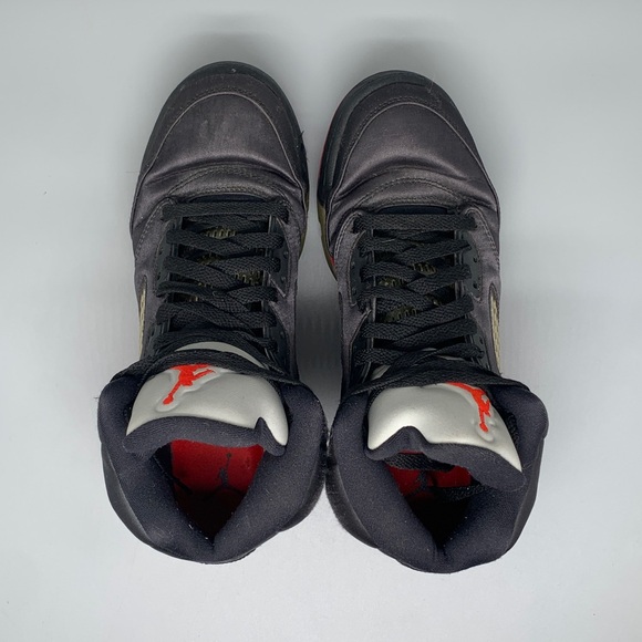 Nike‎ Air Jordan 5 Retro Satin Bred 440888-006 Youth Sz 7Y Women’s Sz 8.5 - Picture 4 of 10